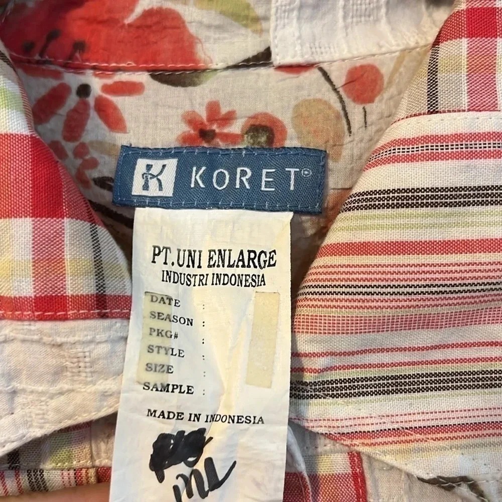Koret plaid patchwork sample‎ women's jacket size medium/ large vintage - Picture 2 of 12